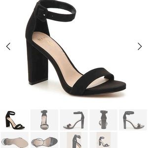 Mix No. 6 Heeled Sandal - Black Microsuede